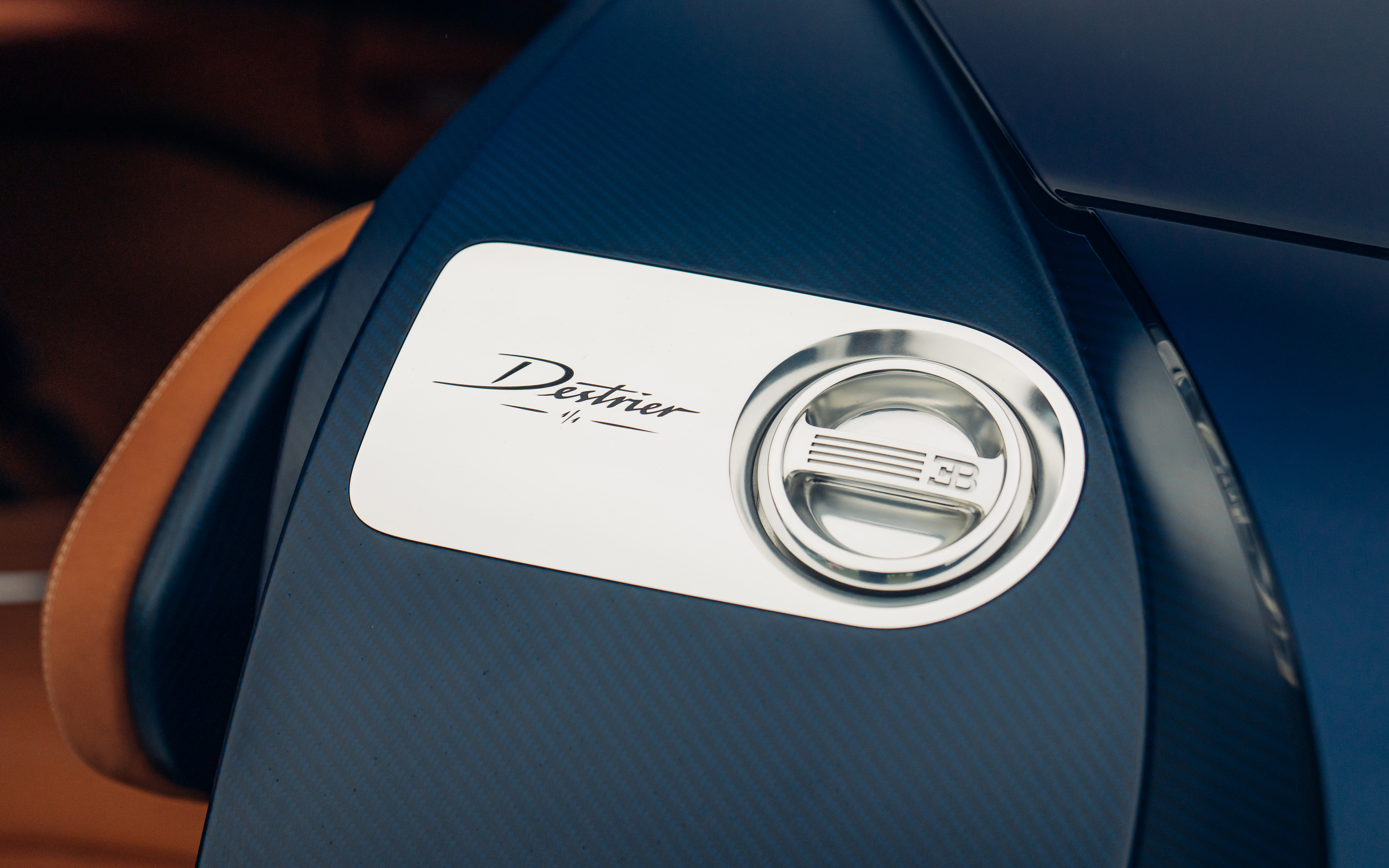 Destrier is finished in "Sapphire Celeste", a bespoke, multi-layered exterior color created exclusively for this car and its owner.
